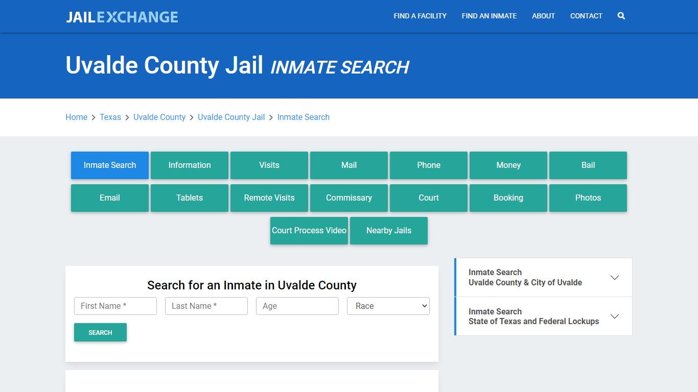 Uvalde County Jail, TX Inmate Search: Roster & Mugshots